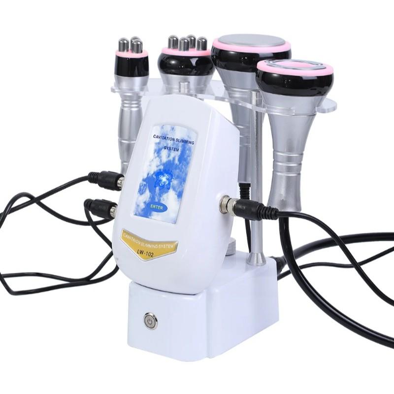 4-In-1 Facial Care Ultrasonic Fat Suction Cavitation Machine, Skin Tightening Muscle Lifting Device, Multi-Functional Massage Tool for Spa