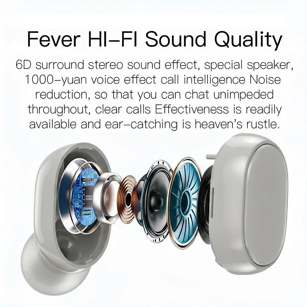 Wireless Earbuds With Portable Charging Case, Mini In-Ear Headphones, Touch Control, Lightweight Comfort, Stereo Sound Earphones For Music, Calls, Travel, Workout, Daily Use