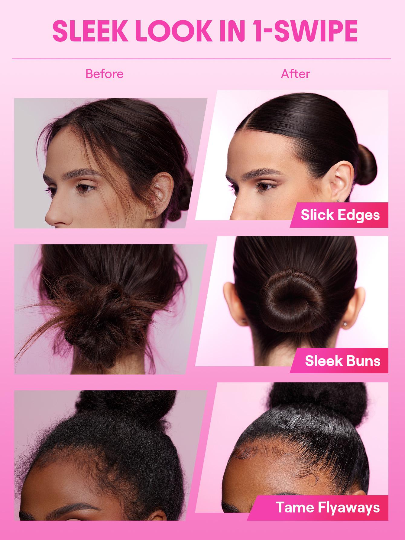 SHEGLAM HAIR Locked in Glossy Shine Strong Styling Stick-30g,Flyaway Hair Control,Elegant Sticks,Long-Lasting Hold,Sleek Look In 1-Swipe,Non-Sticky & Non-Greasy, Zero White Cast,Cranberry Scent Made For All Hair Types-Effortlessbeauty