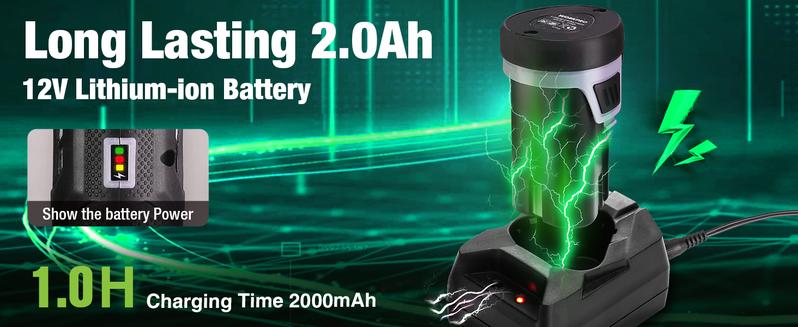 #JumpstartSale WORKPRO 12V Cordless Electric Fillet Knife with 8"& 10"Razor-Sharp Blades, Cordless Fillet Knife with Non-slip Grip Handle and Safety Lock, 2 Rechargeable Battery Packs, 1 Quick Battery Charger, and 1 Storage Carry Case for Fishing