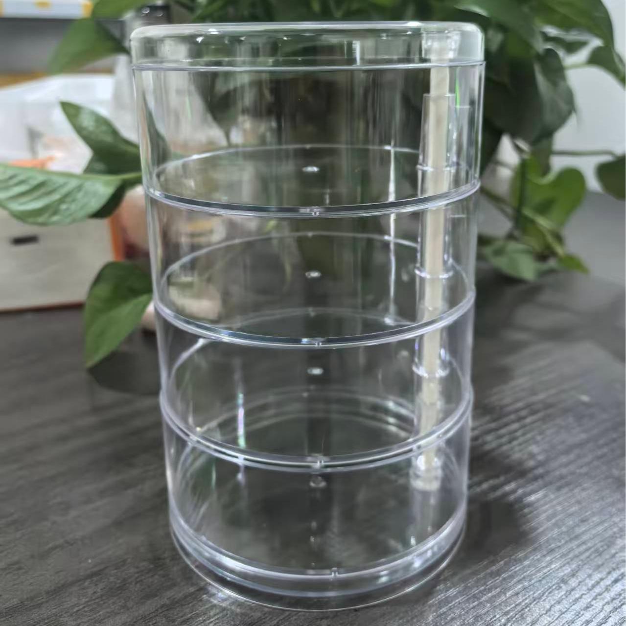 Elegant Storage Box for Jewelry, Hair Accessories, Small Items, Rotating Design, Large Capacity Desktop Organizer, Stylish and Practical