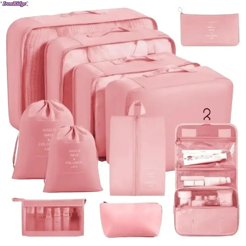 7‑Pcs Travel Packing‑Cube Organizer Set, Large‑Capacity Waterproof Luggage Storage Bags, Lightweight Compression System for Clothes, Shoes & Toiletries, Ideal for Carry‑On, Business Trips & Long‑Vacation Suitcase Organization