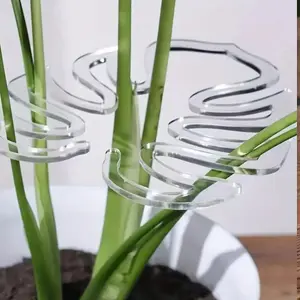 3pcs Heavy Duty Plant Support Frame, Garden Trellis - Heavy Duty Folding Clips for Stems, Stakes - Garden, Floral Arrangements, Indoor/Outdoor Plants - Space-Saving Folding Design, Lawn & Home Decor Stability, Robust Clip Design, Outdoor Decorators