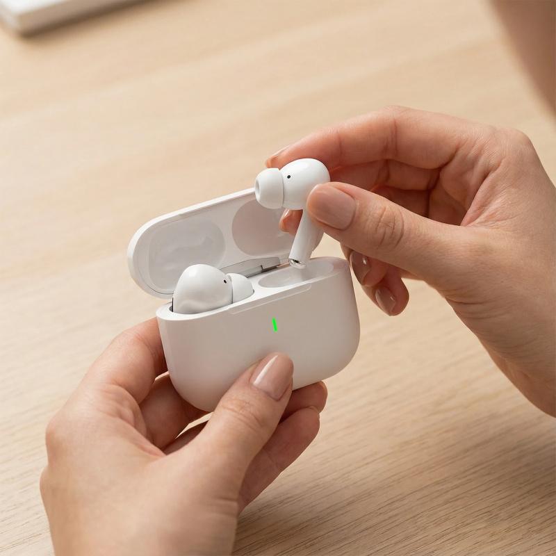 Wireless In-Ear Headphones Hi-Fi Stereo Sound with Enc Noise Cancelling Microphone, Long Battery Life, Bluetooth-compatible 5.3 Sports Earbuds for Android iOS