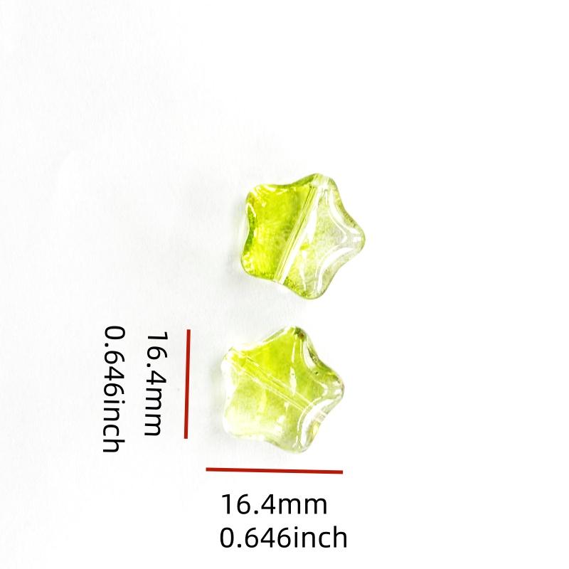 16mm Medium Hole Star Pendant DIY Jewelry Accessories, Fat Star Beads, Vintage Style, Loose Beads for Crafting and Decoration