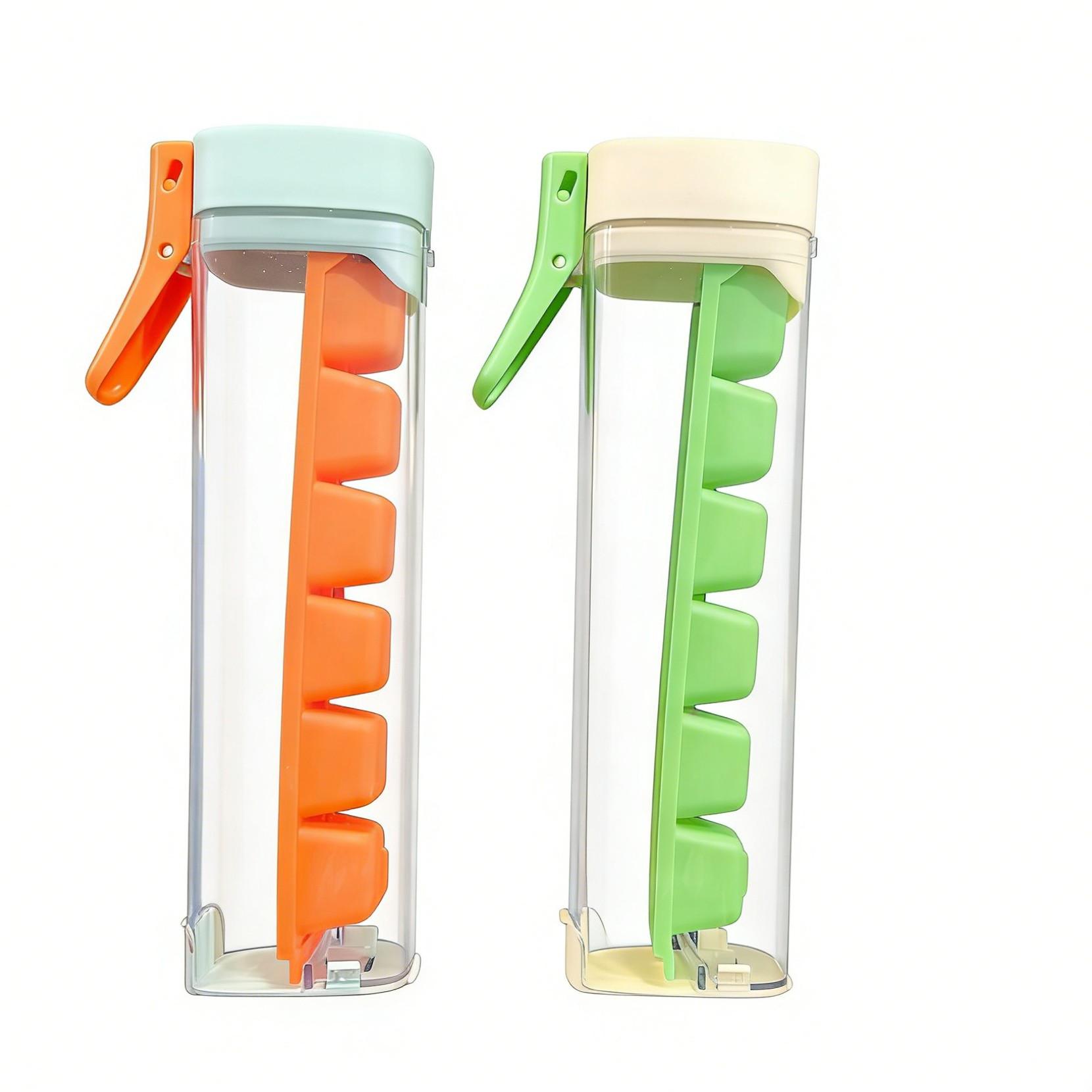 Self-Made Small Single-Hand Press Ice Tray, Simple 6-Cavity Refrigerator Ice Cube Mold, Easy-To-Use Ice Maker for Home Kitchen Self-Made Small Single-Hand Press Ice Tray, Simple 6-Cavity Refrigerator Ice Cube Mold, Easy-To-Use Ice Maker for Home Kitchen