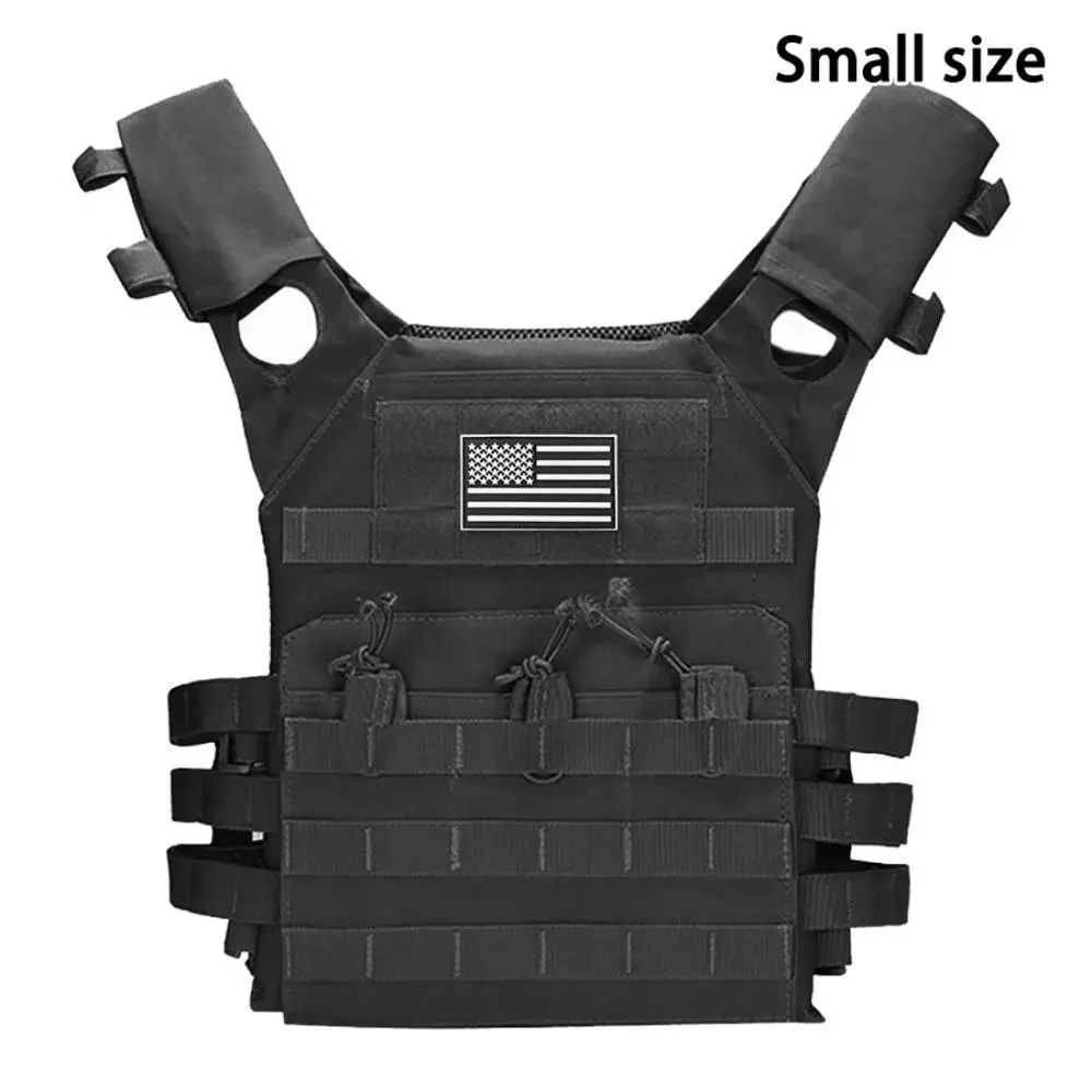 JSERYISGN Heavy Duty Molle Utility Vest - Durable Nylon Multi-Pocket Work Vest, Lightweight Gear Storage Organizer for Hunting, Fishing, Camping, DIY & Outdoor Activities backpack