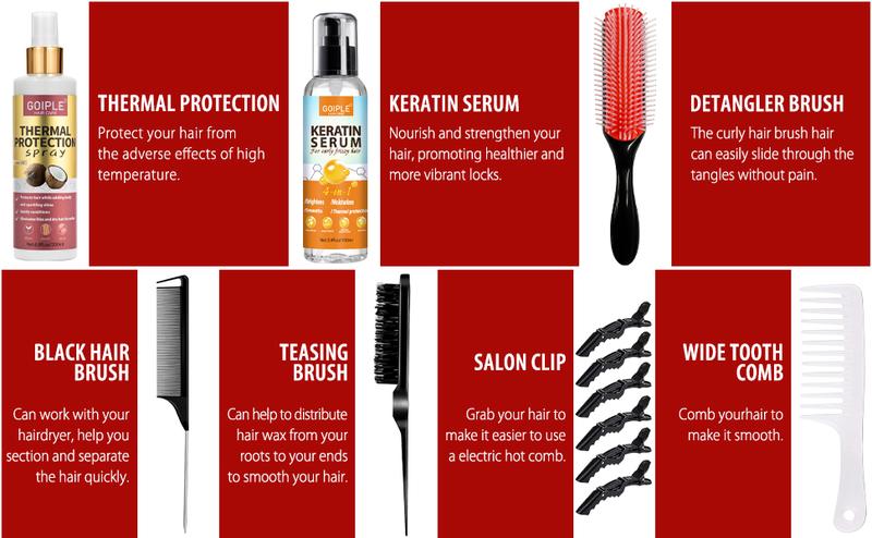 21 Counts Lightweight Ionic Hair Dryer Kit for Women and Men - Low Noise, 1800W Professional Blow Dryer for Smooth Keratin Serum Concentrator