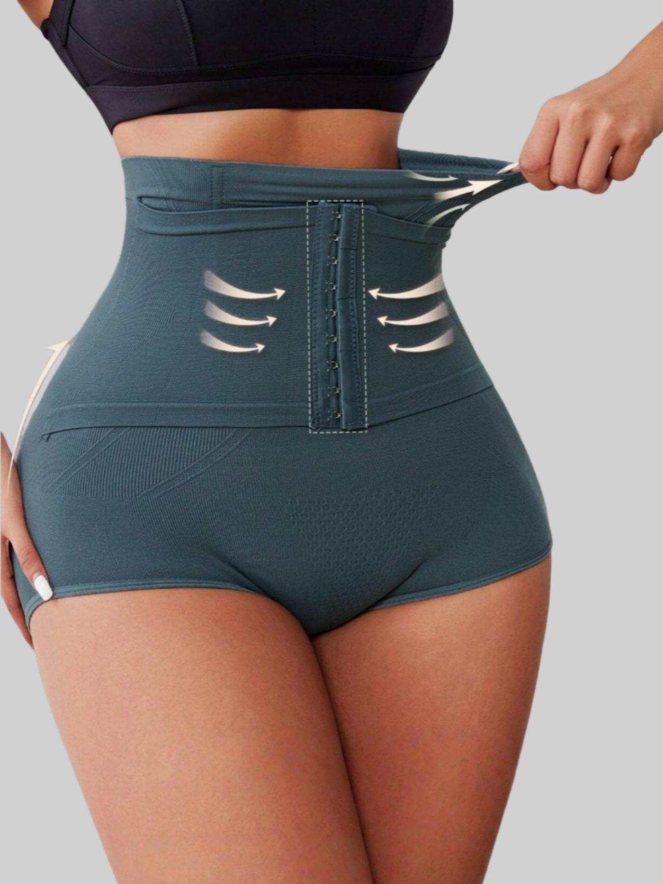 Women's High Waist Double Pressure Compression Hip Enhancer Shapewear Pants, Shorts, Underwear, High Stretch Shaper,Adjustable Hook Eye Design Breathable Comfortable Bottoms,Womenswear,Tuck Garment,Highwaist Girdle Everyday