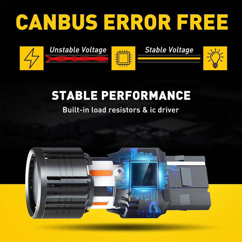 AUXITO 7440 LED Bulb Amber Yellow Turn Signal Light Bulbs, 7443 7444 7441 Auto Bulb With Build-in Load Resistor CANBUS Error Free Pack of 2 AUXITO 7440 LED Bulb Amber Yellow Turn Signal Light Bulbs, 7443 7444 7441 Auto Bulb With Build-in Load Resistor CANBUS Error Free Pack of 2