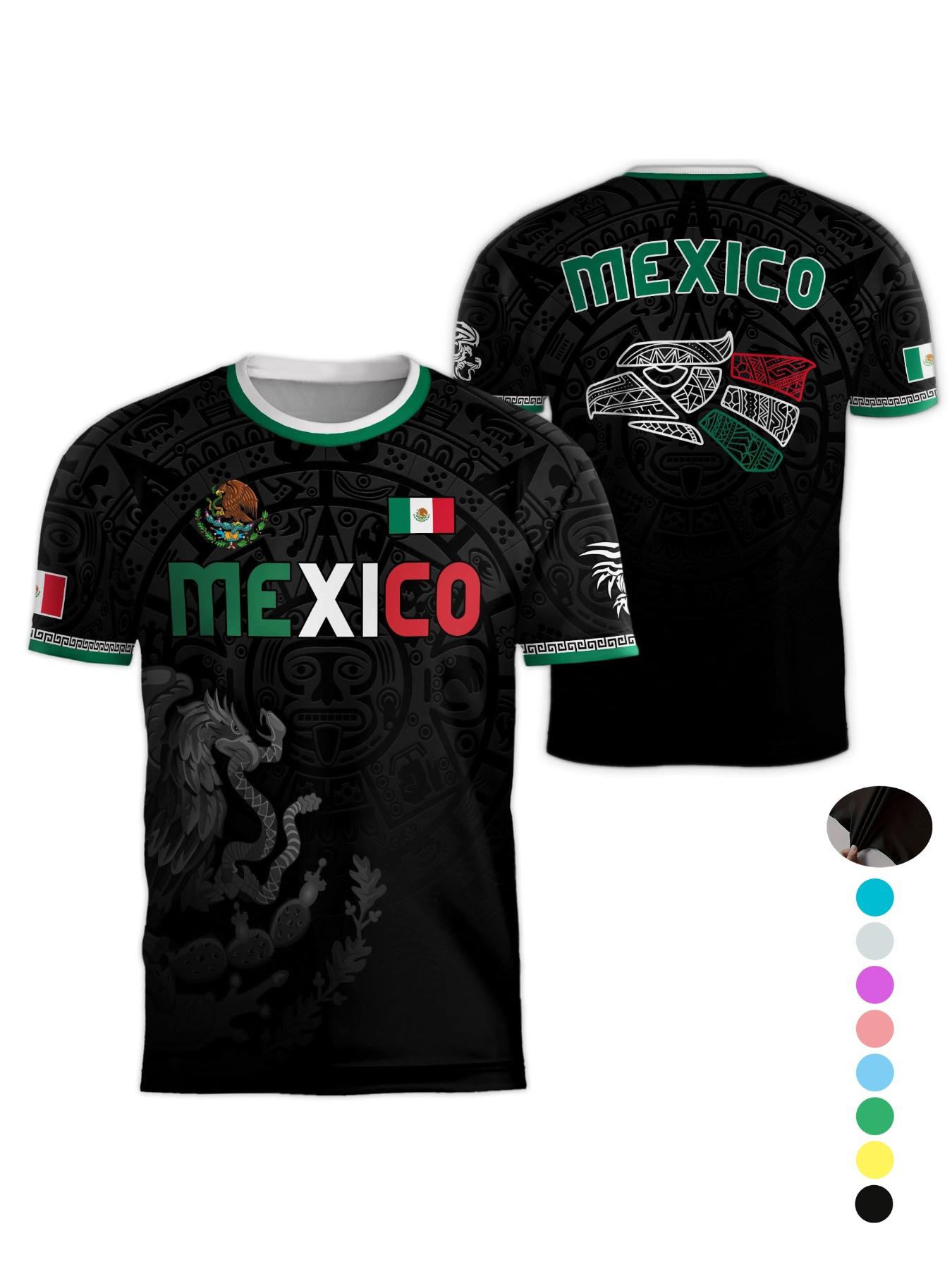Mexico World Cup Short Sleeve T-Shirt, Breathable Quick-Dry Sports Fabric, Casual Fitted Ombre Design, Unisex Long Tee for All Seasons, Athletic Sports Clothing Mexico World Cup Short Sleeve T-Shirt, Breathable Quick-Dry Sports Fabric, Casual Fitted Ombre Design, Unisex Long Tee for All Seasons, Athletic Sports Clothing