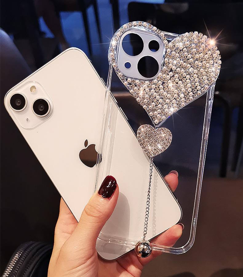 Compatible with iPhone 17 Pro Max/ 16/15 /14/13 /12 Creative heart-shaped protective case for mobile phones -H72-5