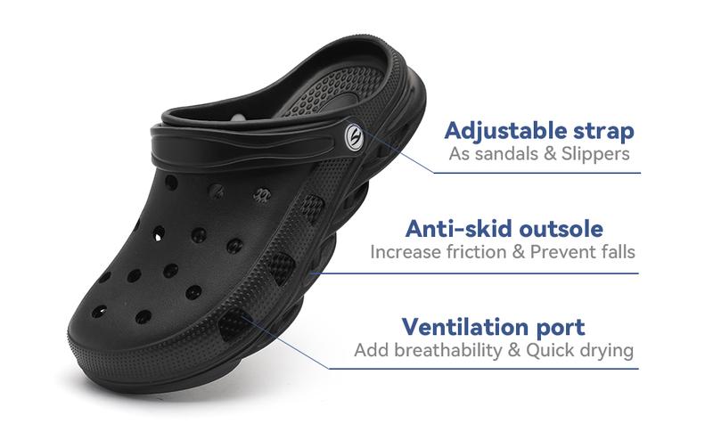 HOBIBEAR Unisex Garden Clogs Shoes Slippers Sandals for Men and Women