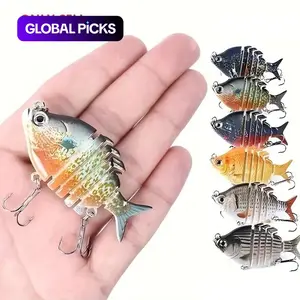 Multi Jointed tilapia Bluegill Swimbaits Hard topwater Bass Lures Fishing Lure Crank Saltwater 3.5in/0.85oz, Artificial Fishing Lure, Hard Metal Lure, Fishing Tackle, Fishing Equipment