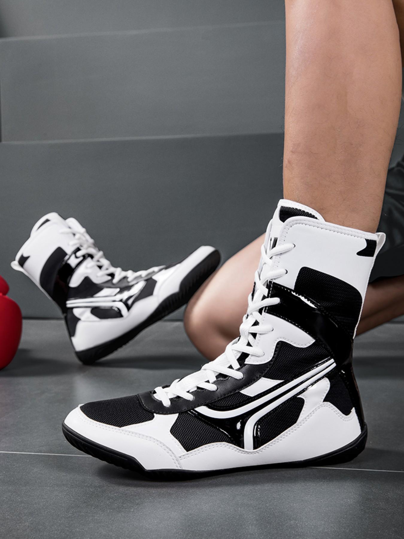 Men's Training Shoes and Sports Shoes, Trendy Fashion Anti-Slip Durable Boxing Wrestling Shoes, Ideal for Various Sports Training Scenarios
