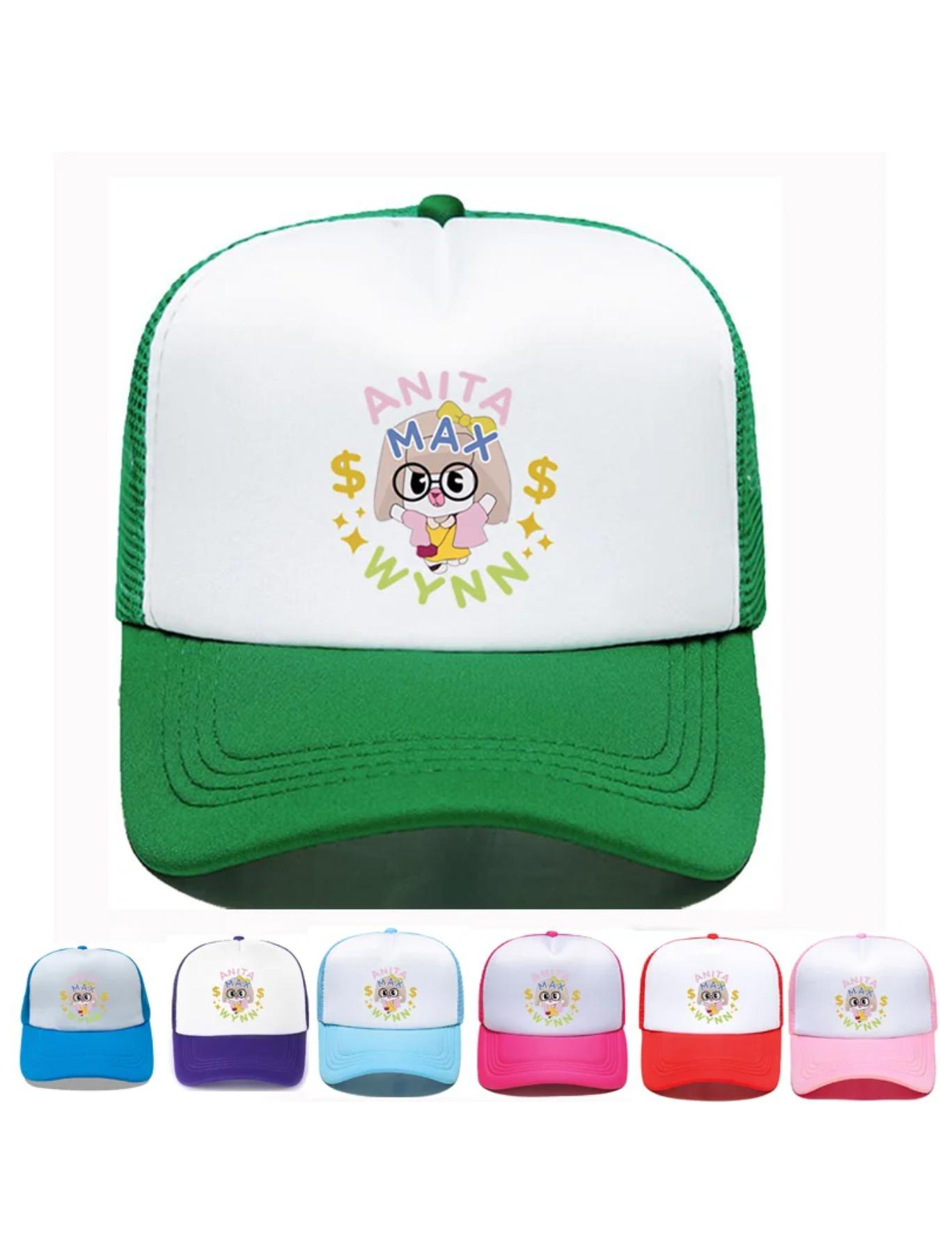 Trendy Anita Max Wynn Foam Trucker Hat Cute Mesh Snapback Caps Boy Girl Sun Beach Baseball Cap Female Summer Breathable Visor