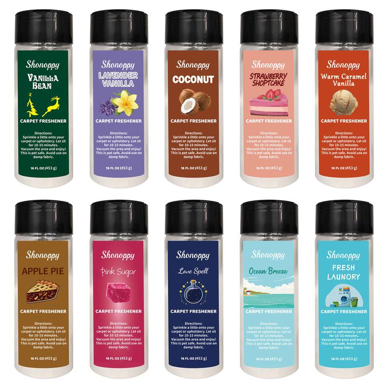 Scented Home&Pet Carpet Freshener Deodorizing - Upholstery Deodorizer Powder Mop Soap, Household Perfume Fragrance Deodorizer and Cleaner (16oz/453g)