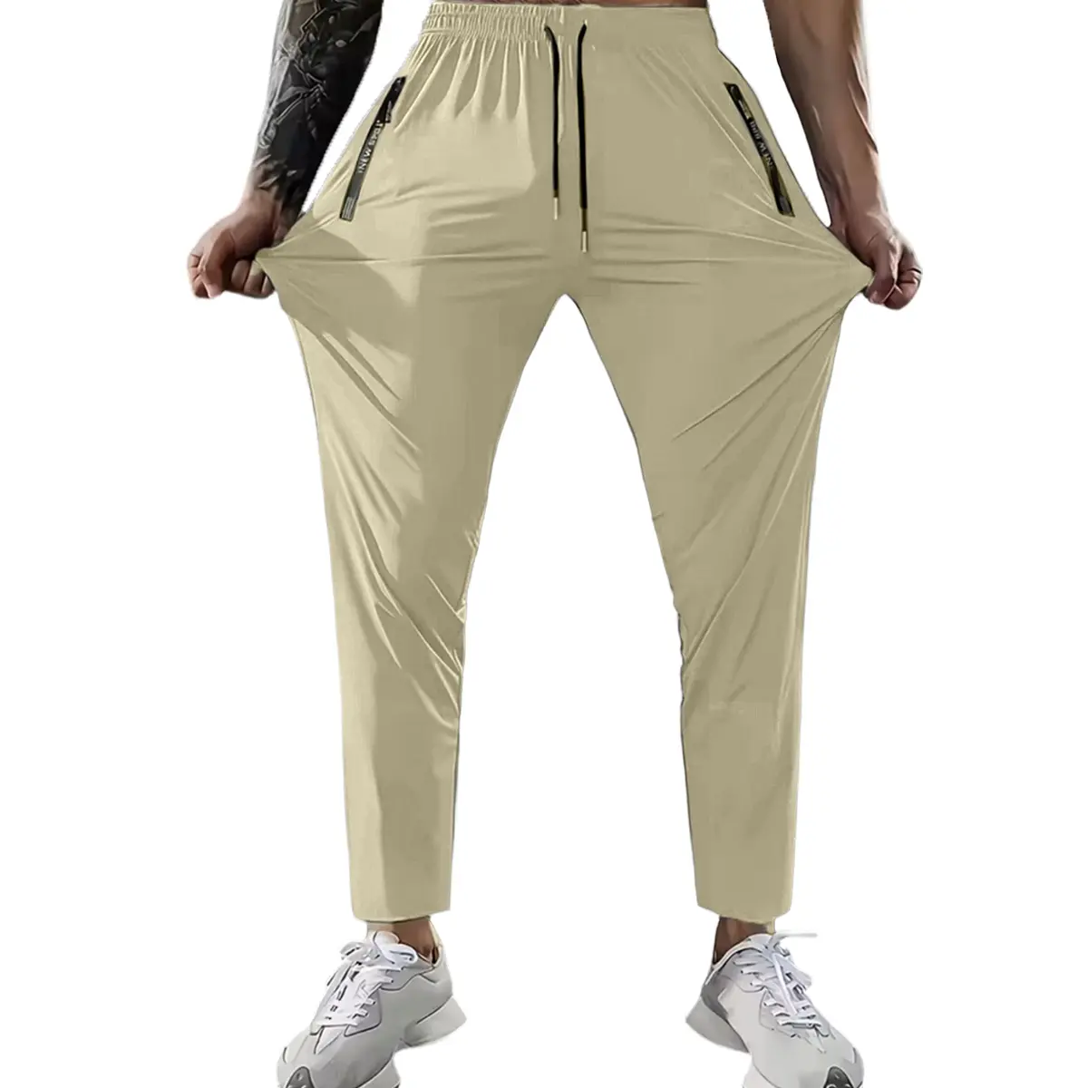 Men's quick dry stretch casual trousers lightweight breathable workout jogger pants with multiple color options perfect for daily commuting outdoor fitness training and casual home wear comfortable drawstring waist design fit for all body types