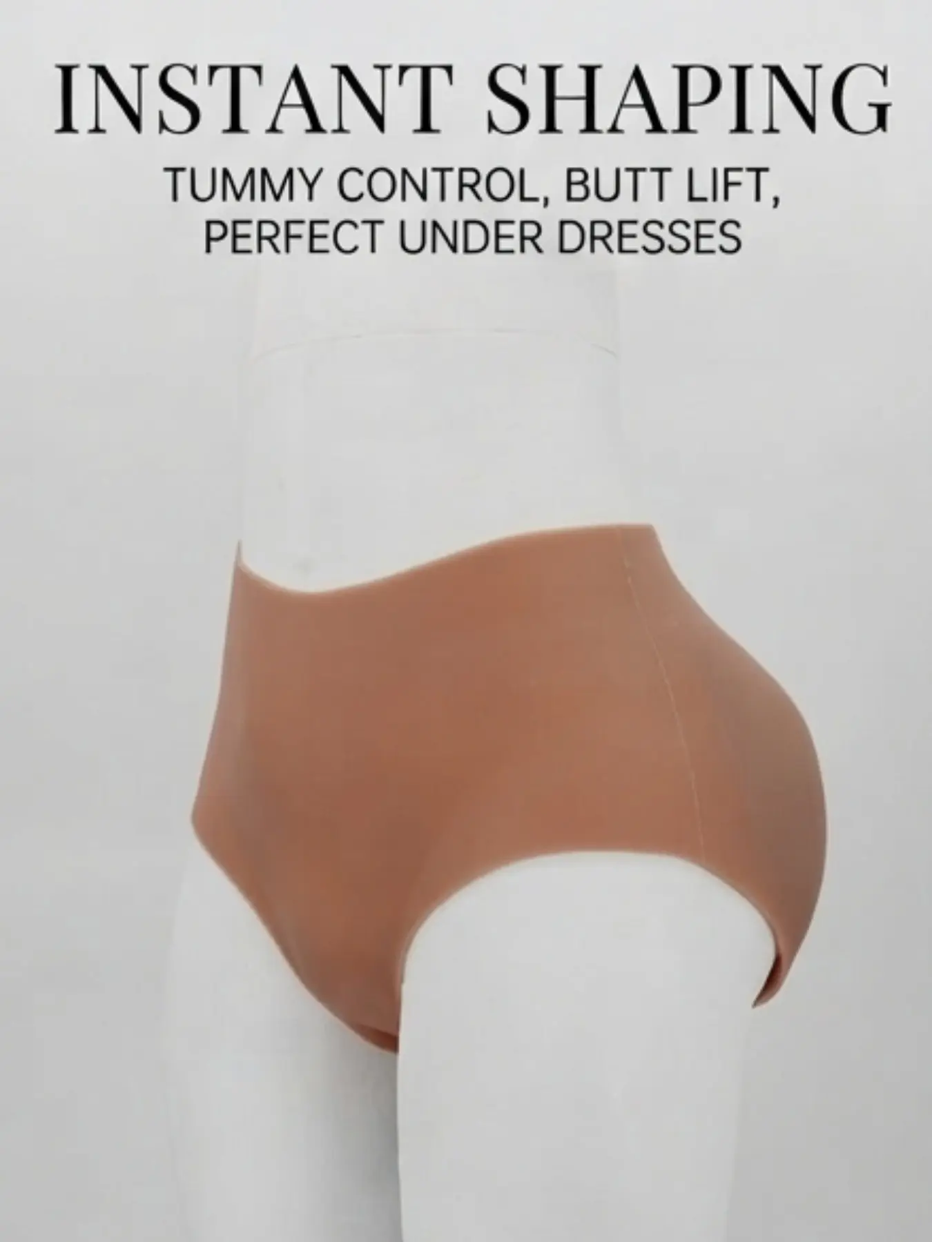 Organic Textile Slim-Fitting Briefs, Panties, Washed Plain Pattern, Mid Waist Cheeky Knicker Type, All Seasons, High Elasticity, No Lining