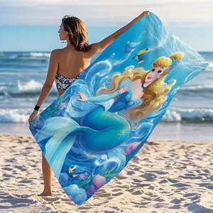 Large Microfiber Beach Towel, Super Absorbent and Quick-Dry, Perfect for Beach, Pool, Travel, Camping, Yoga, Summer Vacation Gift