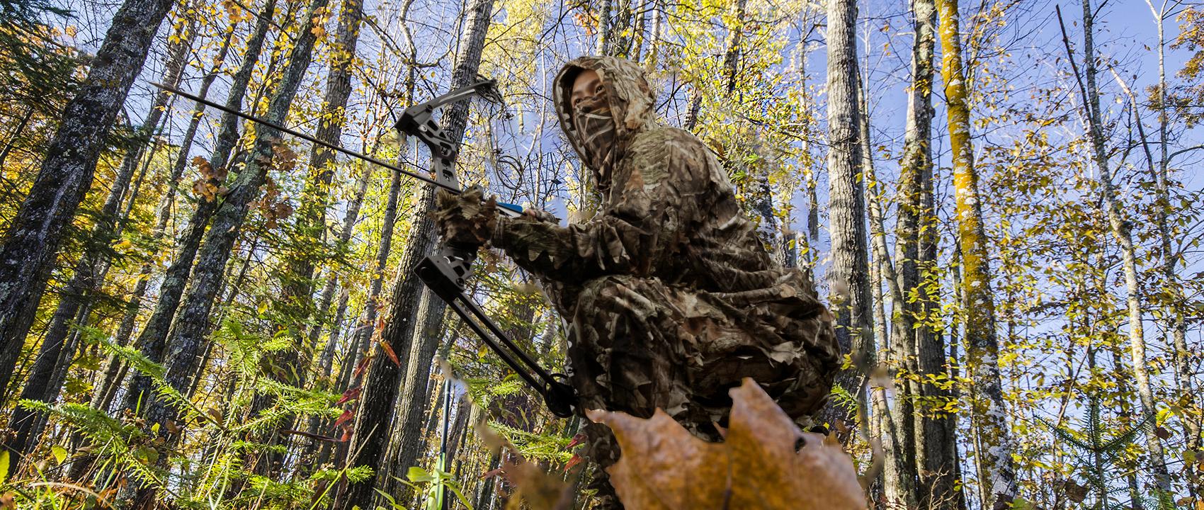 LOOGU Hunting Ghillie Suit 3D Leafy Camo Suit Camouflage Accessories Clothing Fathersdaygift Outdoor Tactical Equipment Survival Kit Free Size Elastic Waist Breathable Mesh Fabric SpringStatements