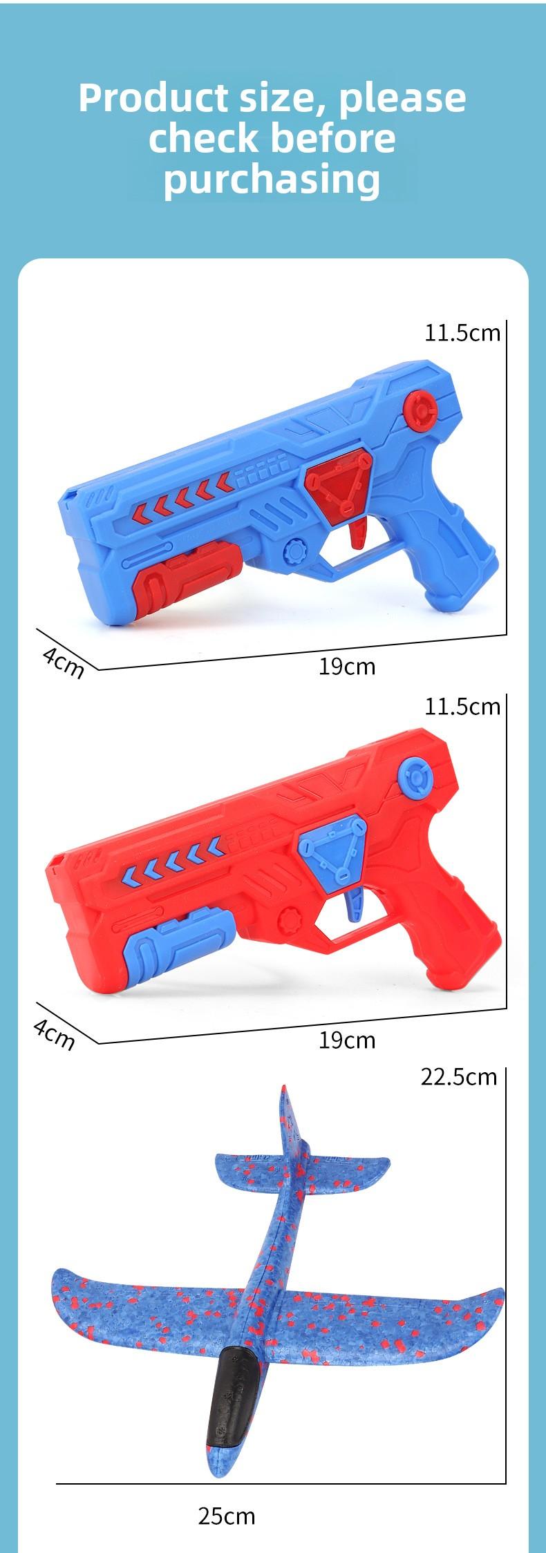 Colorful, durable foam airplane launch toy, 1 set of outdoor fun hand-thrown airplane toys, children's outdoor sports toys, birthday gift for boys and girls