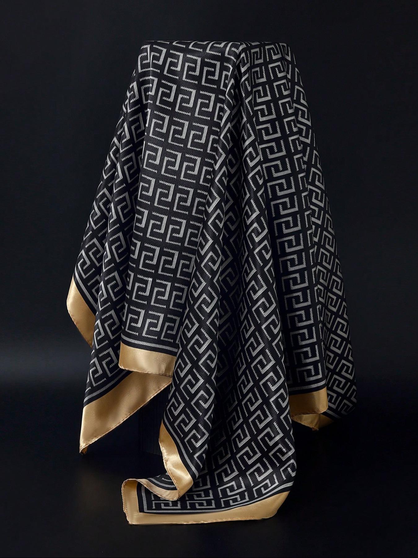 Fashionable Printed Square Scarf for Women, Versatile Bandana for Daily Wear & Sun Protection, Stylish Accessory for All Seasons, Fashion Hair Scarves