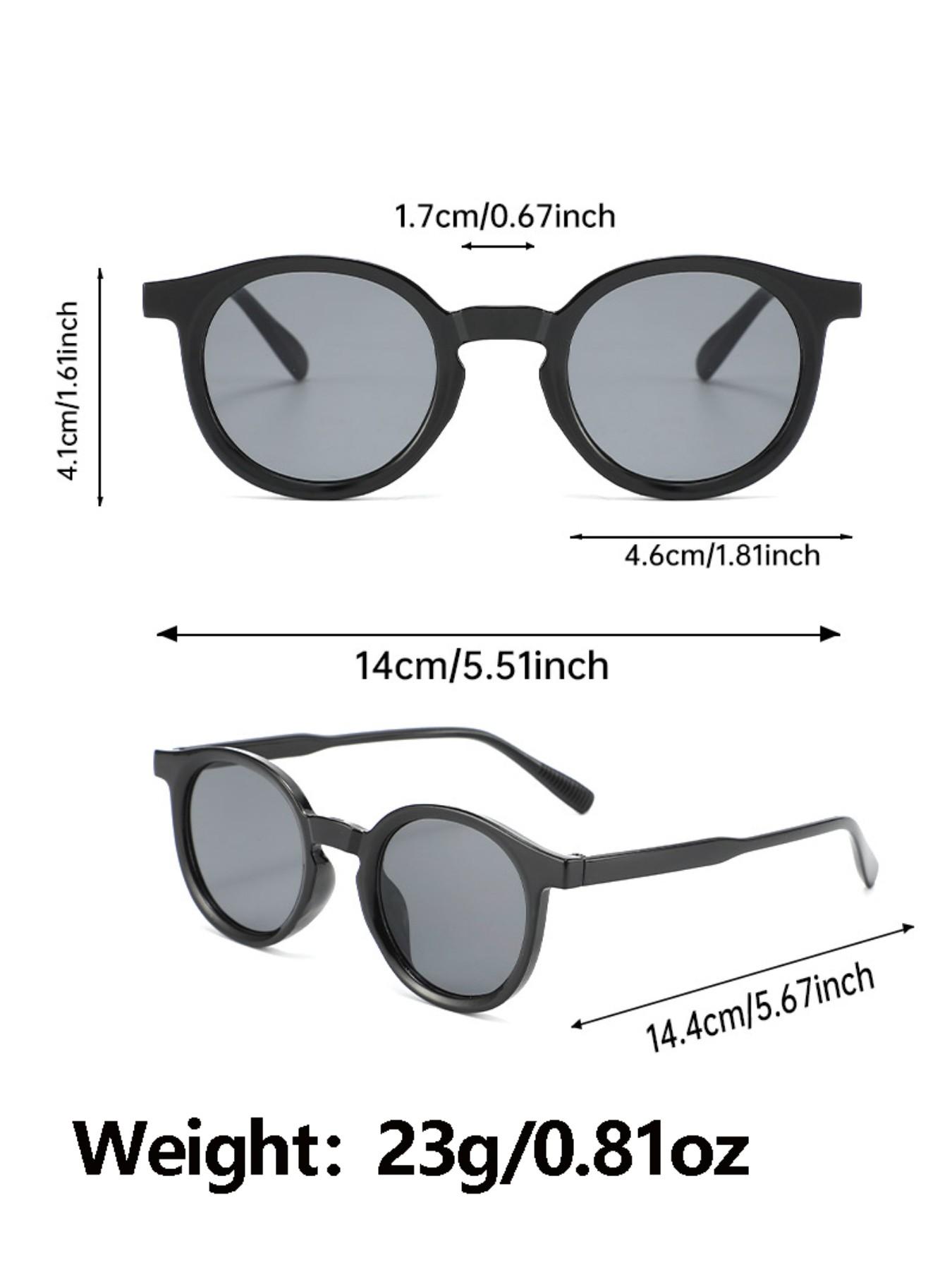 3 Pairs of Simple Modern Round Frame Men's Trendy Styling Sunglasses, Perfect for Business Attire, Ideal for Outdoor Leisure Activities
