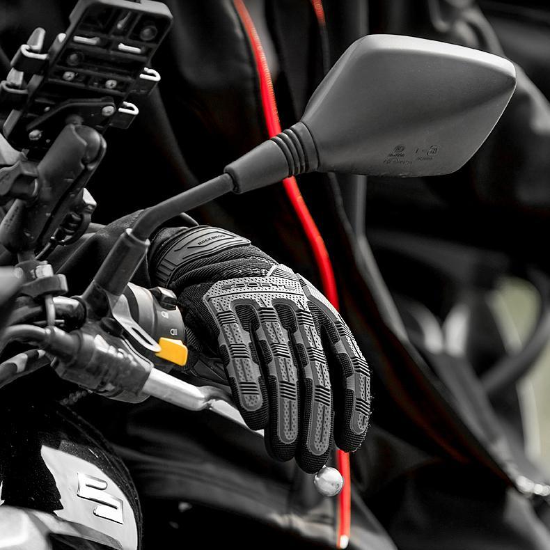 ROCKBROS Mountain Bike Gloves Dirt Bike Gloves Motorcycle Cycling Gloves with 6MM Gel Pad Touch Screen Knuckle Protection Gloves for BMX MX ATV MTB Racing Black ROCKBROS Mountain Bike Gloves Dirt Bike Gloves Motorcycle Cycling Gloves with 6MM Gel Pad Touch Screen Knuckle Protection Gloves for BMX MX ATV MTB Racing Black