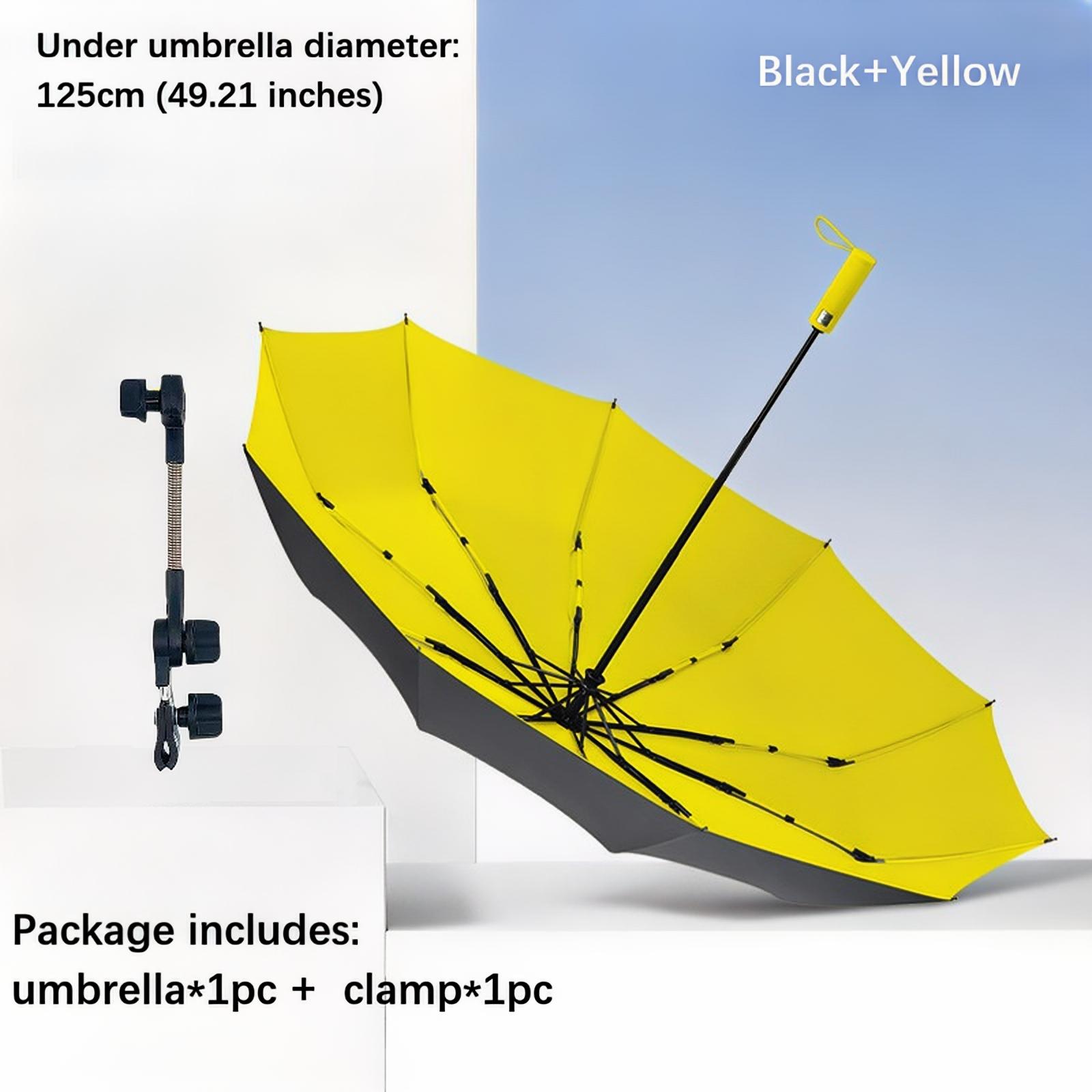 Outdoor Camping Sunshade Umbrella with Clip, Sun Parasol Umbrella, 49-Inch Large Canopy, UV Protection, Beach Gear, Ideal for Travel, Fishing, Golf, Sports Events, Lightweight Canopy Outdoor Camping Sunshade Umbrella with Clip, Sun Parasol Umbrella, 49-Inch Large Canopy, UV Protection, Beach Gear, Ideal for Travel, Fishing, Golf, Sports Events, Lightweight Canopy