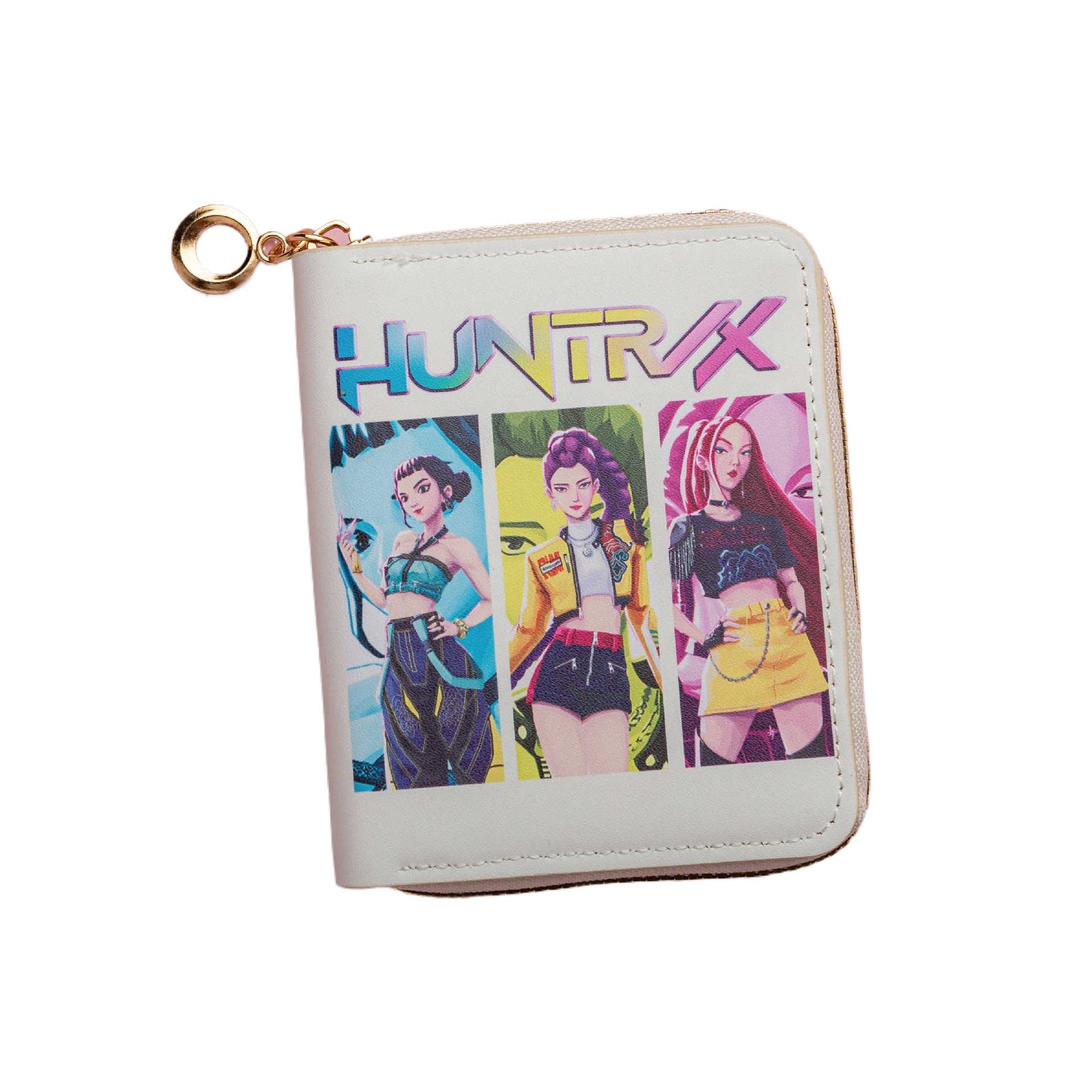 Cute and Whimsical Cross-Border Customised Short Women’s Cartoon Wallet: Demon Hunter Girls’ Cute Student Coin Purse and Children’s Handbag