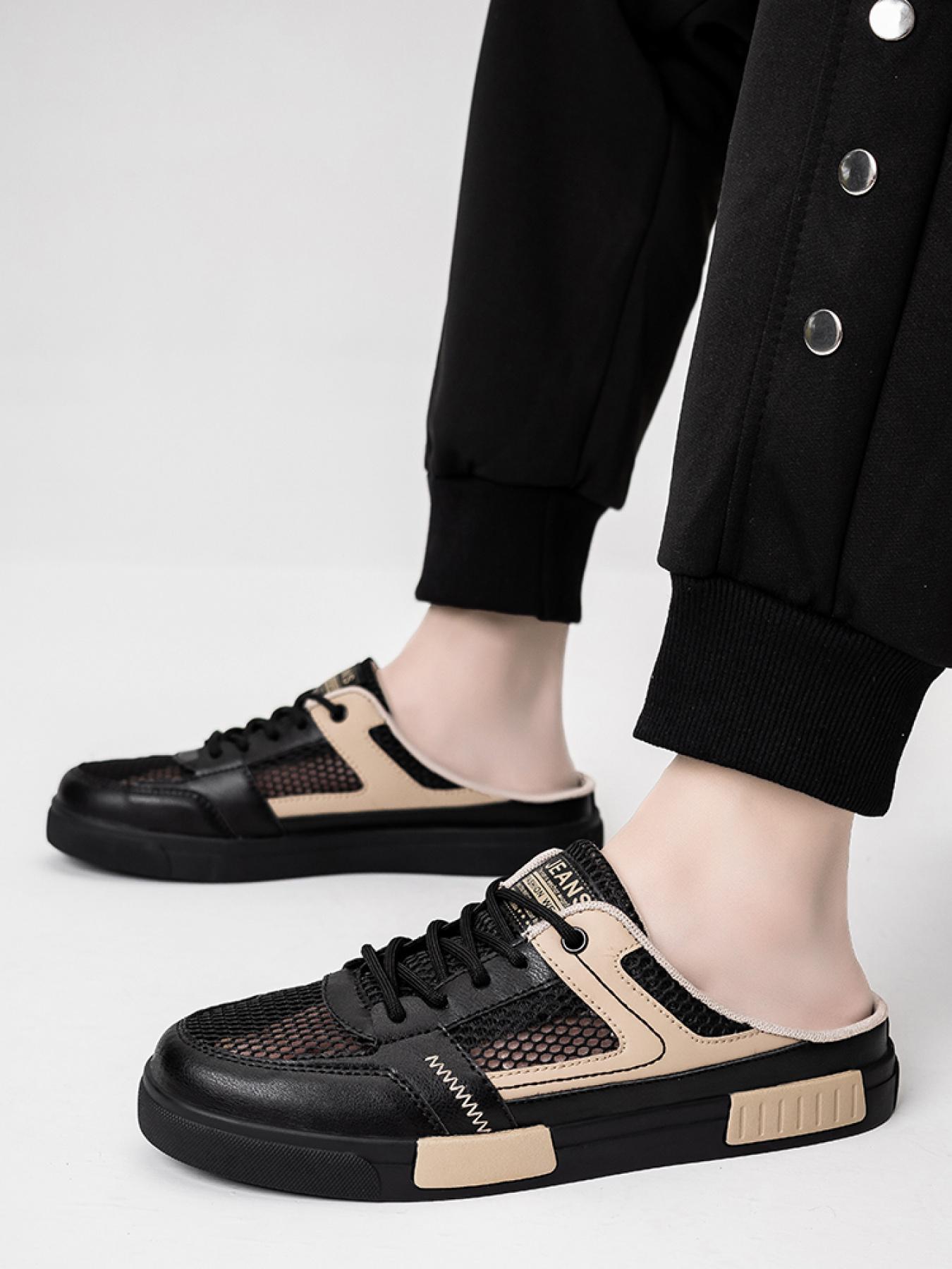 1 Pair Unisex Skate Shoes, Anti-Slip Outsole, Skin-Friendly Lining, 3 Colors Available, Street Style Shoes for Students