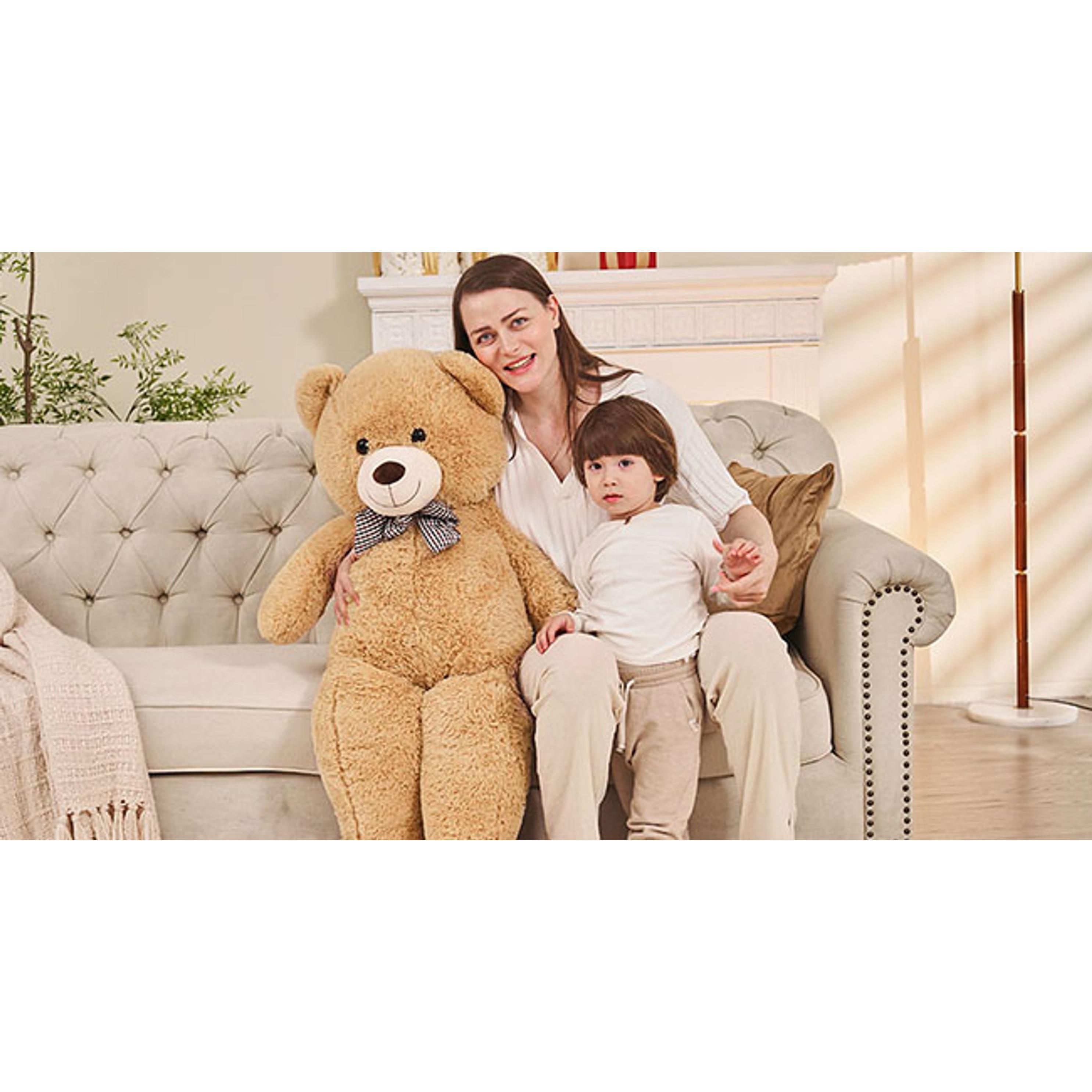 Giant Teddy Bear 4 Feet,Adorable and Cuddly Big Bear Stuffed Animal 47", Classic Teddy Bear Plush Gift Decoration for Baby Shower,Party,Birthday,Valentines Day,Tan Giant Teddy Bear 4 Feet,Adorable and Cuddly Big Bear Stuffed Animal 47", Classic Teddy Bear Plush Gift Decoration for Baby Shower,Party,Birthday,Valentines Day,Tan