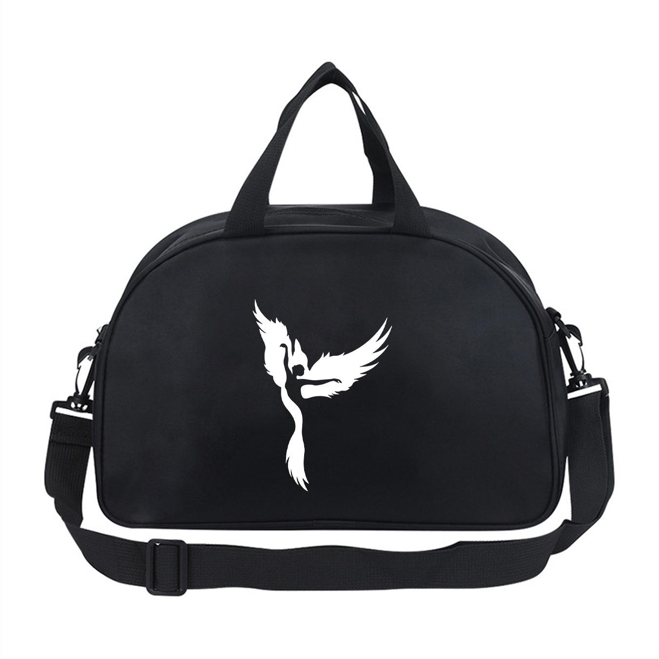 Multifunctional Dancer Wing Print Dance Bag, Unisex Lightweight Travel Backpack, Large Capacity Short Trip Bag, Ideal for Dance Competitions, Vacations, Gifts