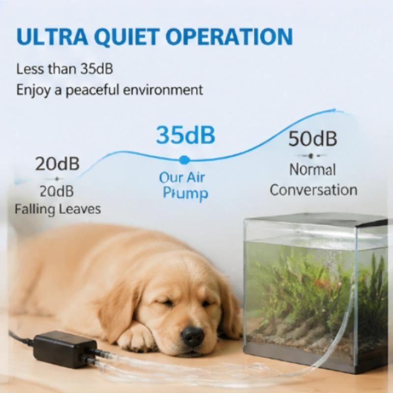 Oxygenation Pump Aerator USB Rechargeable Oxygen Pump Portable Fish Tank Fishkeeping Aquarium Supplies Ultra-Quiet High Airflow Efficient Pump Oxygenation Machine