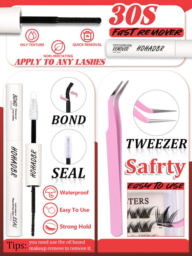 3Styles Upgrade Lashes Kit, Lashes with Ultra-Dense, Waterproof, Long-Lasting | Flora | Natural Daily, Volume Style | Beginner-Friendly Lashes for Flawless, Voluminous Look | Waterproof Long-Lasting Lash Extension Kit Must-Have Clusters