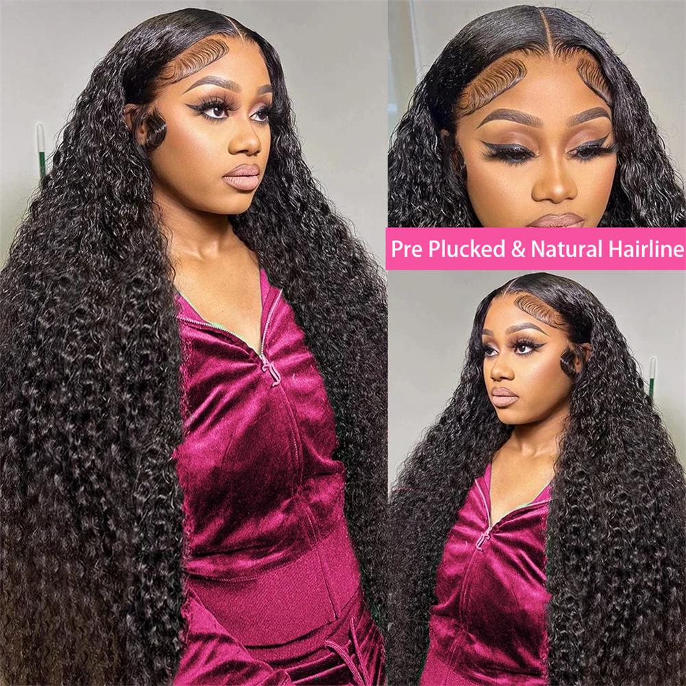 [New In]Bling Hair Hd 13x6 Lace Wig Human Hair Curly Wig For Women 32 Inch Brazilian Pre Plucked 13x4 Deep Wave Water Wave Lace Frontal Wigs