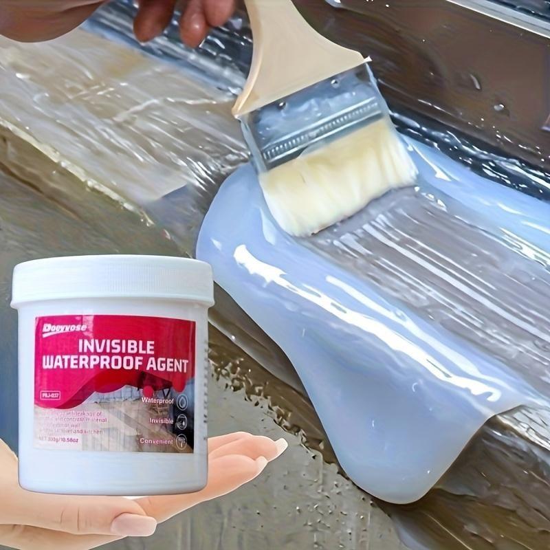 Invisible Waterproof Sealant, Balcony Railing Sealant, Strong Adhesive Waterproof Sealant for metallic/Wood/Concrete Surface, Durable Waterproof Protector, Concrete Sealer