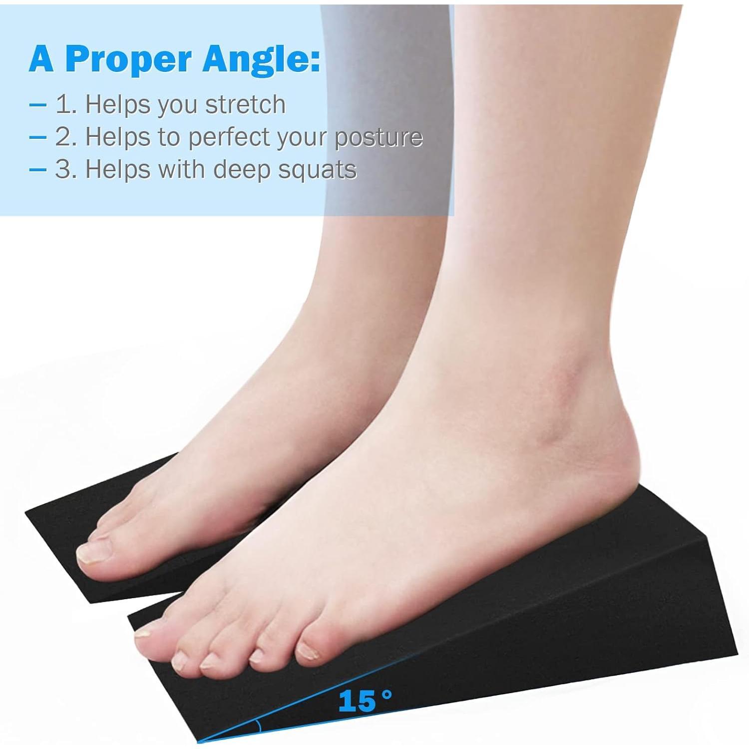 Wedge Slant Board, 2-pcs Update  Stretcher, Squat Wedges for Yoga, Foot Rehabilitation and Stretching, and Physical