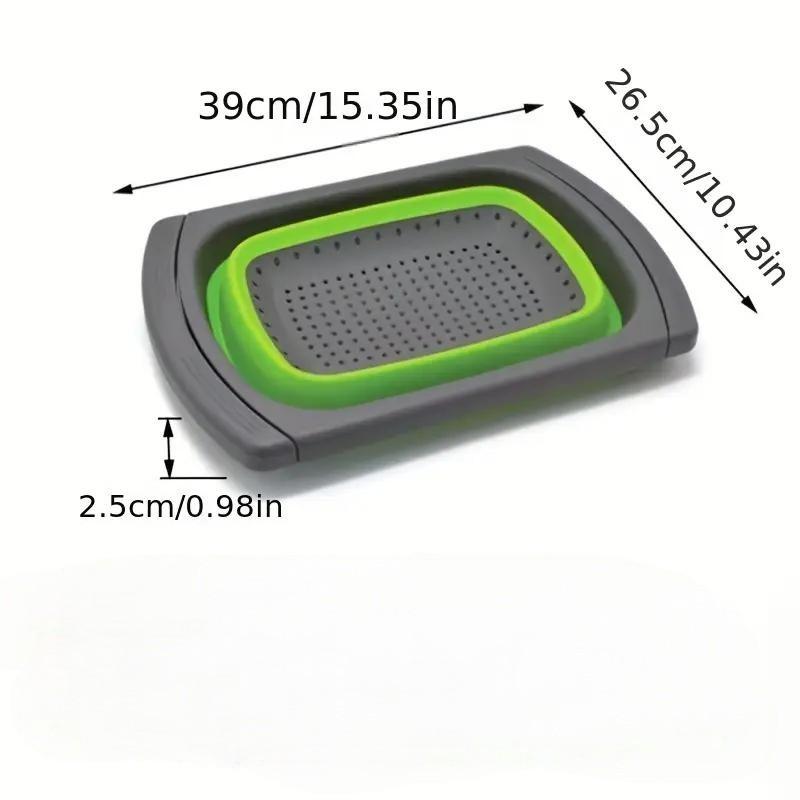 Multifunctional Expandable Folding Draining Basket, Laundry Filter, Kitchen Sink Strainer and Kitchen Sink Drainage Solution, Ideal for Outdoor Camping Use