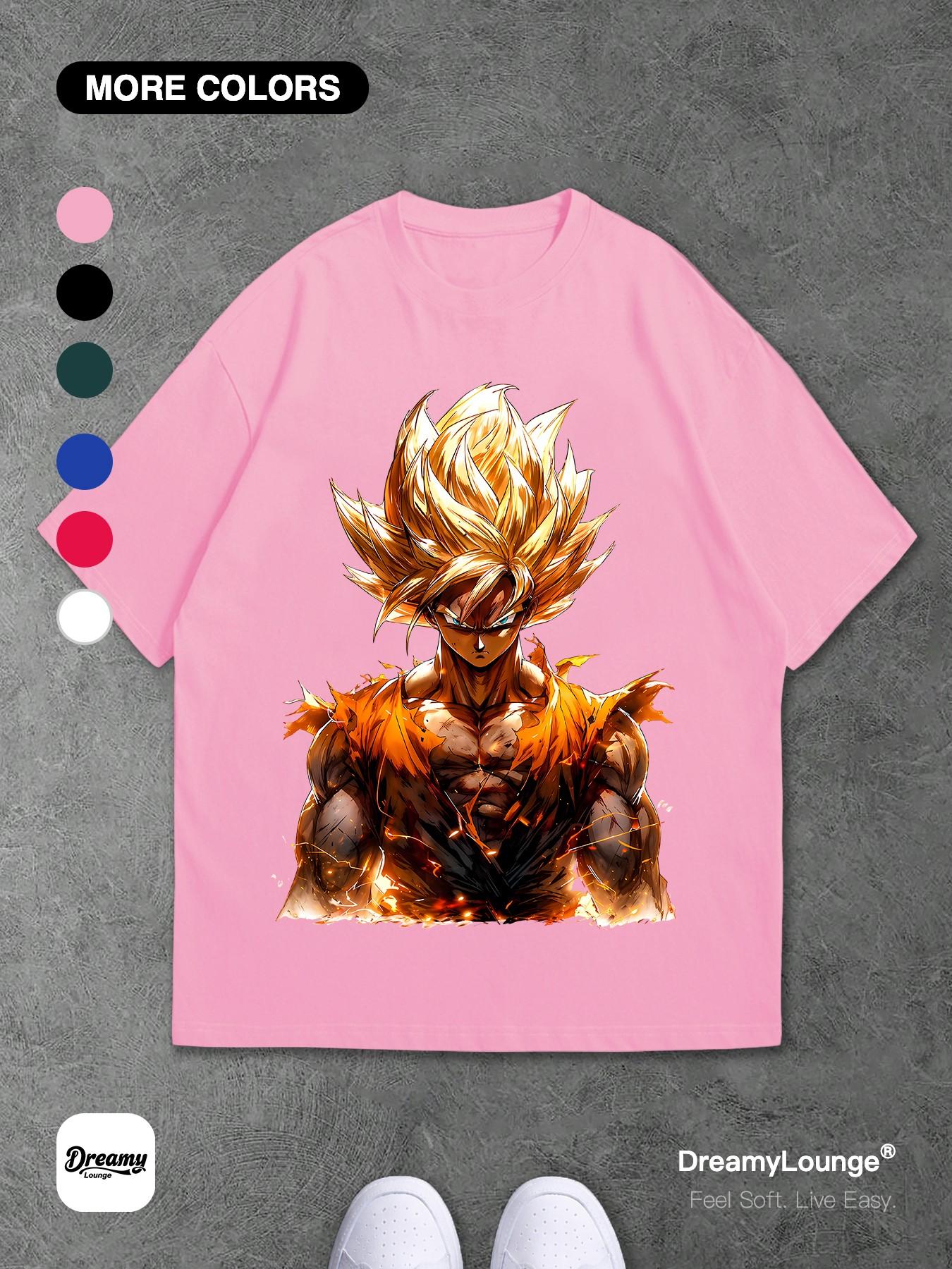 Super Saiyan Post-Battle Awakening Graphic Loose-Fit Short Sleeve