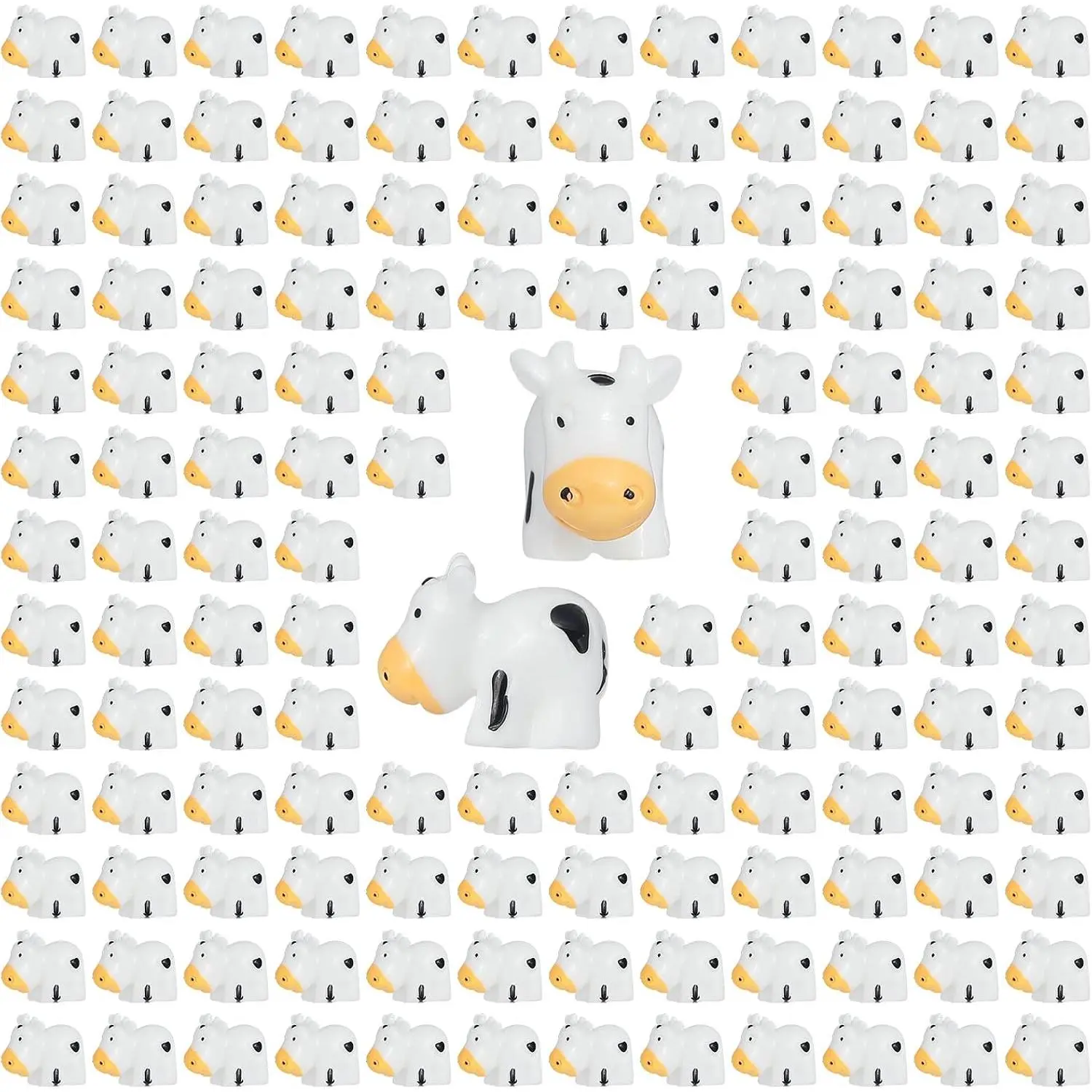 100 count Mini Cow Figurines,   Cows for Fairy Garden Decor | mini cows to ,  figurines  for  landscape, potted  accessories, crafts, diy, party favors