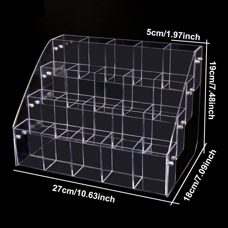 Multi-Layer Transparent Storage Rack, 2/3/4 Layers Display Stand, Ideal for Pens Pencils Markers Ballpoint Pens, Office Supplies Organizer, Stationery Storage Organizer