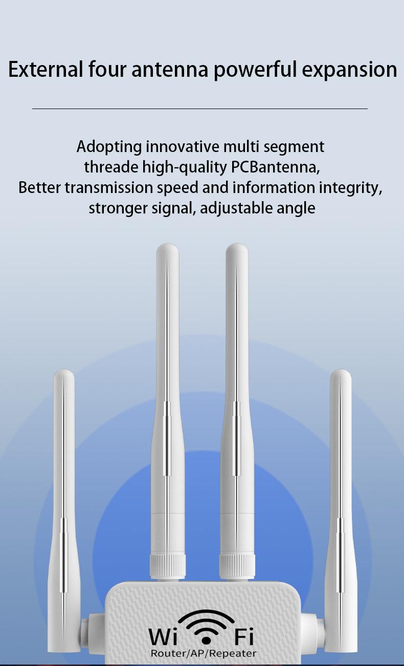 2025 ZIHNIC WiFi Extender, 1200Mbps Dual Band (5GHz/2.4GHz) Signal Booster,1.2Gbps Home Wireless Signal Booster, Repeater with Ethernet Port for Home, Gifts