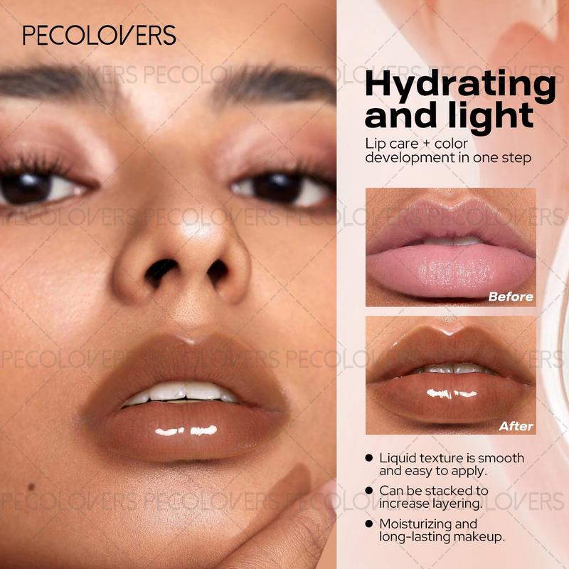 3pcs/Set Velvet Texture Lip Makeup Set Nude Lip Liner, Lip Gloss & Lip Oil Set, Waterproof & Matte Finish, 3-in-1 Long-Lasting Nude Lip Makeup Kit for Women