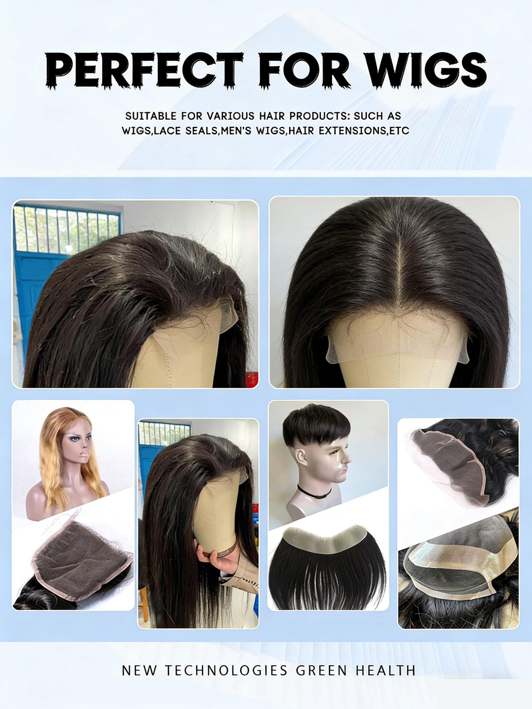 36PCS Double Sided Hair Tape Sticker Strip Adhesive Holder Waterproof for Human Hair Men & Women Toupee Tape Lace Wig Hair System Replacement Extension