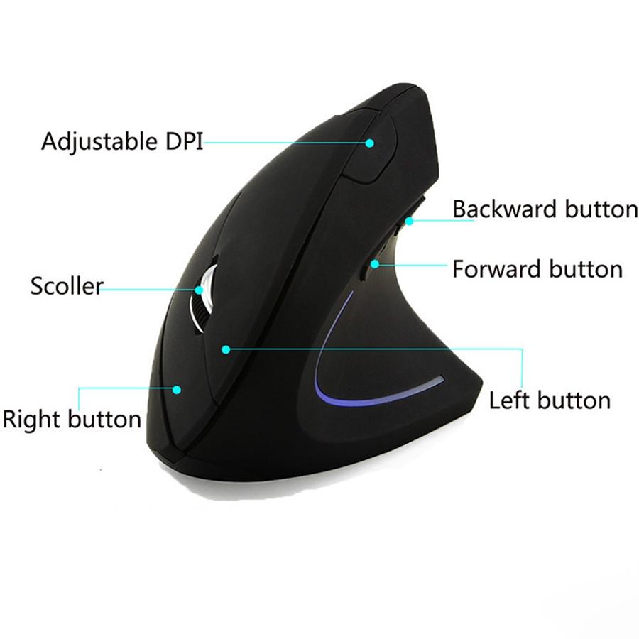 Vertical Ergonomic Design Portable Wired USB Wireless Optical Tracking Mouse Rechargeable Bluetooth Gaming PC Gamer For Computer Laptop Mause Accessory