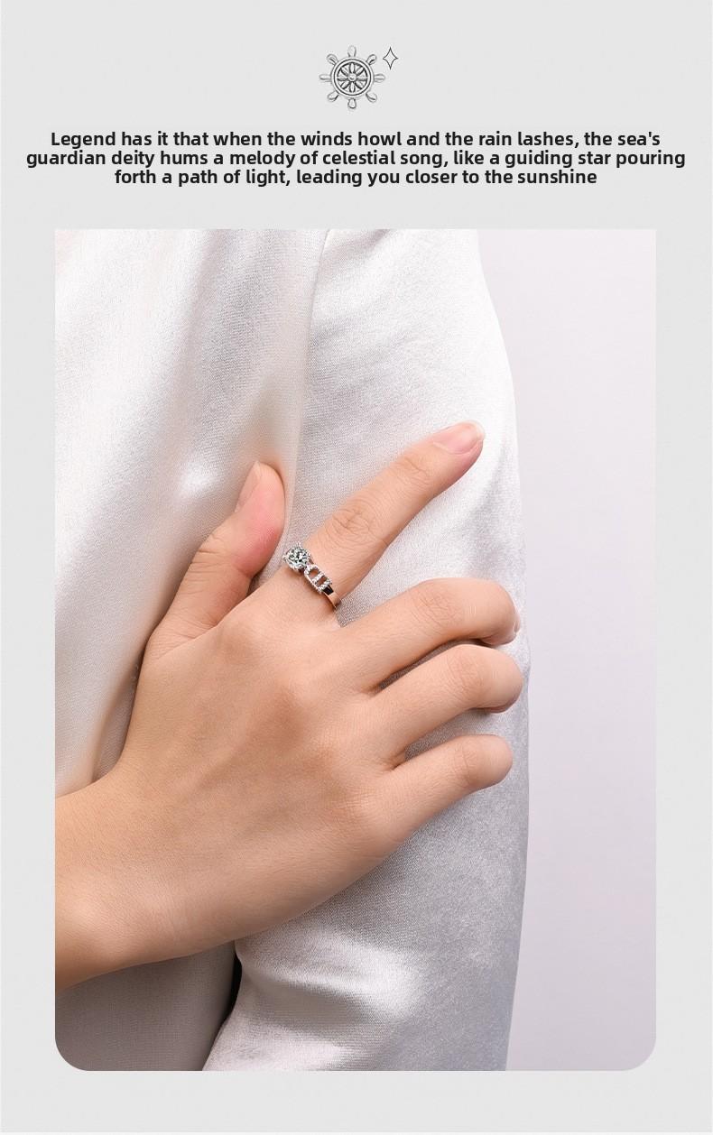 New cross-border Wish hot-selling 26-letter ring with zircon inlay, adjustable open ring for women, versatile accessory