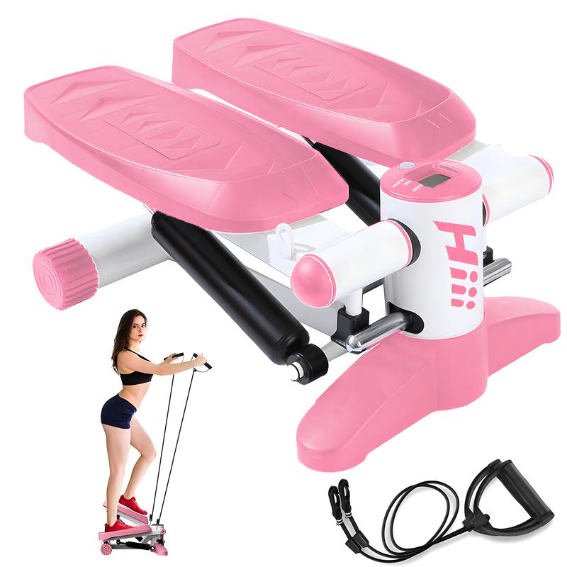Steppers for Exercise, Stair Stepper with Resistance Bands, Mini Stepper with 330LBS Loading Capacity, Hydraulic Fitness Stepper with LCD Monitor Steppers for Exercise, Stair Stepper with Resistance Bands, Mini Stepper with 330LBS Loading Capacity, Hydraulic Fitness Stepper with LCD Monitor