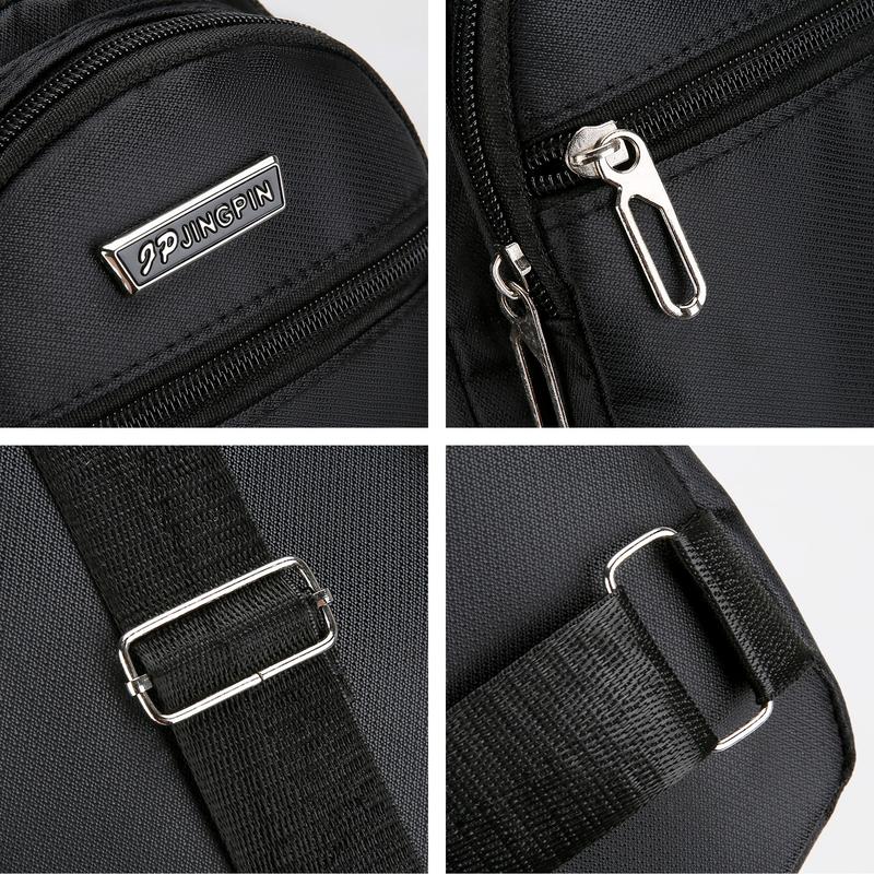 NYRAT Casual Small Multipurpose Crossbody Sling Backpack Waterproof Sling Gym Bag Travel Hiking Chest Bag Daypack for Men Hole Headphone